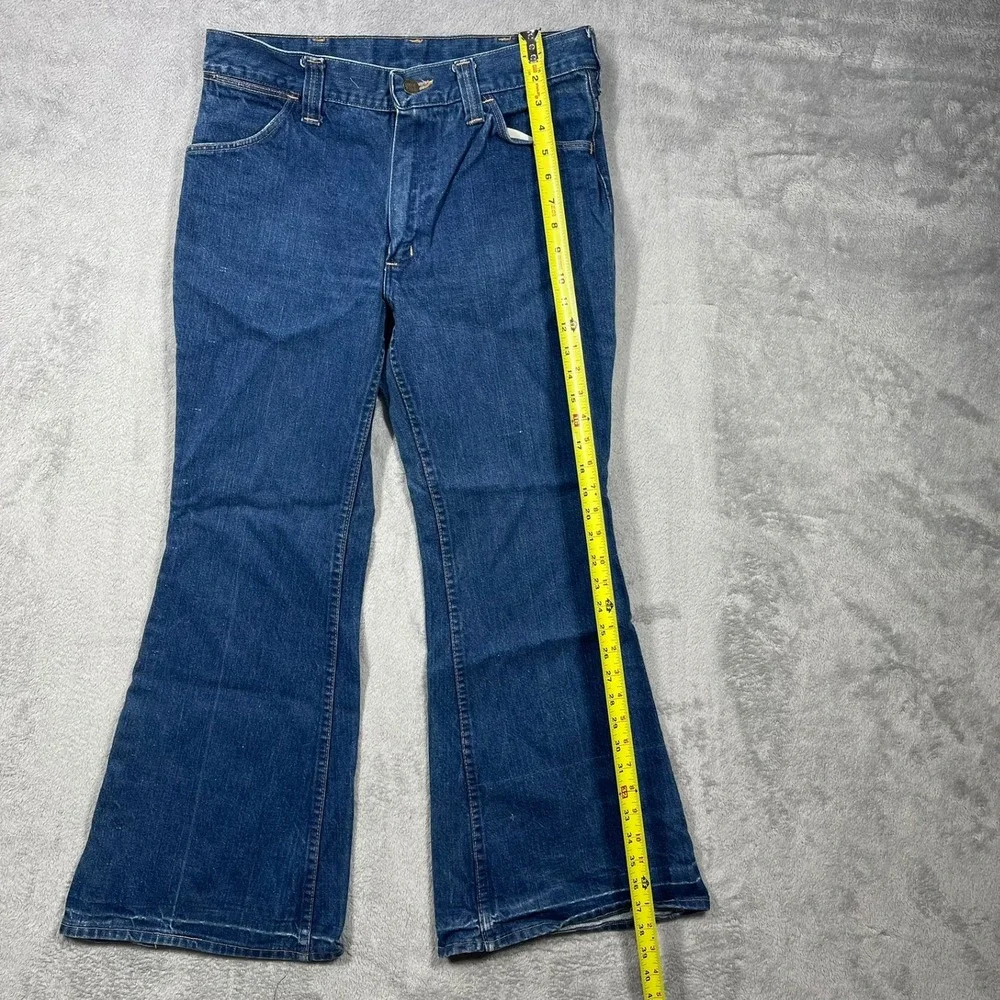 Sedgefield Bell Bottom Jeans Mens 33(32)x30(29) Blue Vintage 70s Flare USA Made